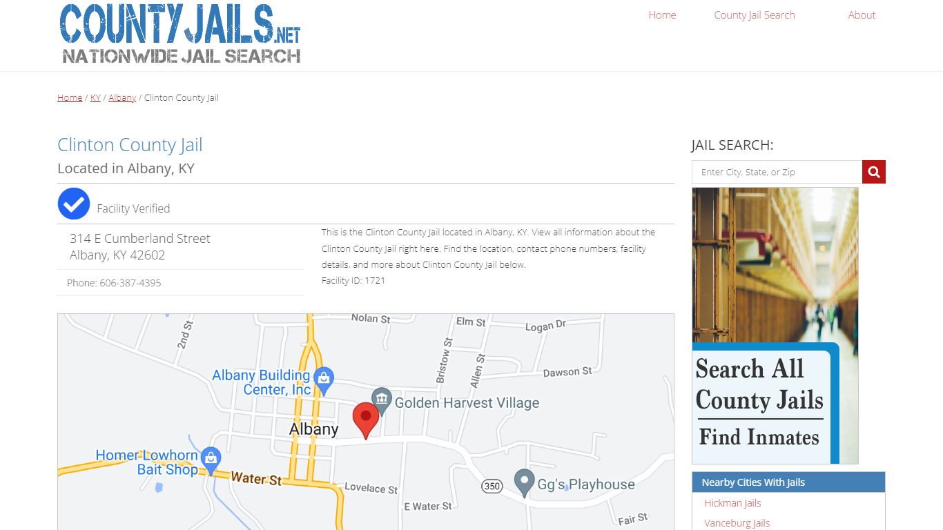 Clinton County Jail in Albany, KY | CountyJails.net